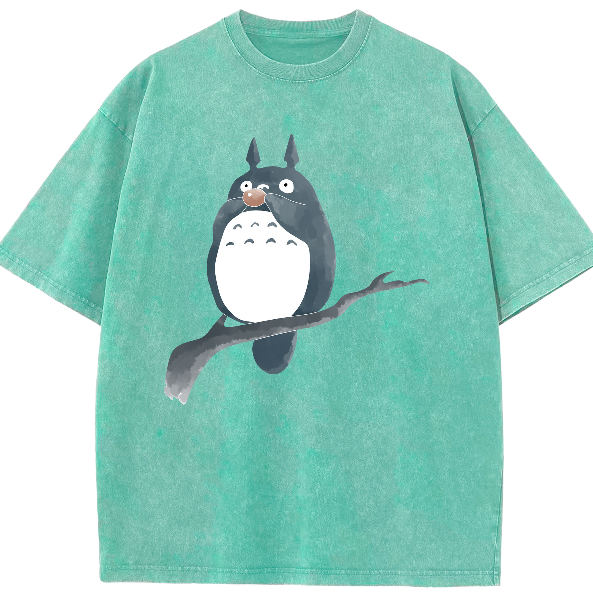 （画像用） となりのトトロ 草壁メイ 草壁サツキ My Neighbor Totoro Satsuki Kusakabe Mei Kusakabe 綿100% ヴィンテージ風 半袖Tシャツ（フロントプリント）